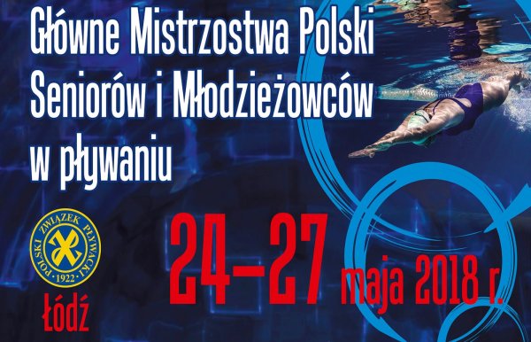 Plakat Mistrzostwa Polski w pływaniu w Zatoce Sportu PŁ