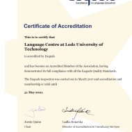 Certyfikat Centrum Językowego PŁ