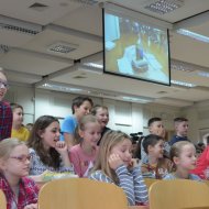 Najmłodsi studenci na PŁ, uczestnicy ŁUD podczas wykładu, fot. Małgorzata Urbaniak