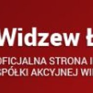 Obrazek przedstawia logo klubu sportowego Widzew Łódź. Logo posiada białą czcionkę i znajduje się na czerwonym tle.