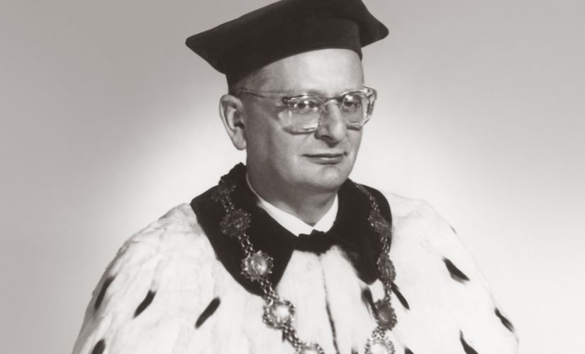 prof. Jerzy Werner, były rektor PŁ, fot. arch. Muzeum PŁ