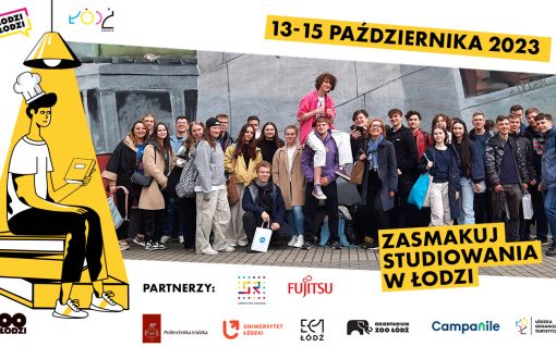 Grafika do akcji Zasmakuj studiowania w Łodzi